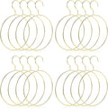 16 Pcs Metal Circle Hanger, Belt Scarf Ring Hanger, No Snag Closet Storage Organizer Holder for Mens Ties, Womens Shawls, Pashminas, Towel, Clothes