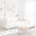 Wind Chime Style Photo Clip Geometric Photo Mobile Metal Hanging Mobile for for Hanging Pictures Notes Postcards Memo Artworks Home Decor