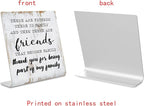 Friend Gifts for Women Men Friends Friendship Plaque Gift Office Gifts for Friends Sisters Coworkers Decorations On Shelf Table Desk for Living Room Bedroom Home Office dksg12