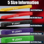 LEEKEY Resistance Bands, Exercise Bands with Handles,Pull Up Assist Bands - Band Set with Door Anchor - Bands for Working Out,Band for Men and Women Fitness Training,Home Workouts