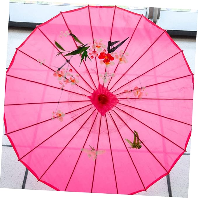 Hemobllo 2Pcs Oiled Paper Umbrella Frames Classical Parasol Skeleton Kits for DIY Home Decoration Wedding Stage Props Photo Shoot Holiday