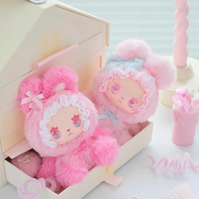 CALEMBOU Plush Blind Box, Kawaii Emma Bunny Alliance Series Stuffed Blind Box Doll, Kawaii Mystery Vinyl Plush Toys Collectible for Birthday Gift