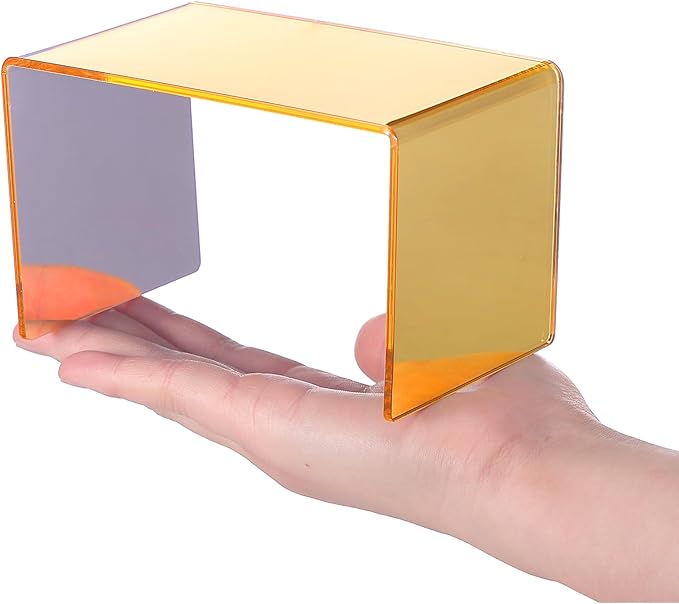Chuangdi 2 Sets Acrylic Display Risers, Product Stand, Jewelry Display Riser Shelf Showcase Fixtures for Dessert Cupcake Candy Figure Treat Action Showcase(Gold,Small Set)
