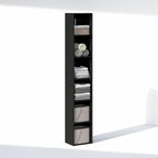 Furinno Cubicle 6-Tier Closet Organizers and Storage, Closet Organizer, Open Shelf Closet Storage, for Wardrobe, Bedroom, Living Room, Blackwood