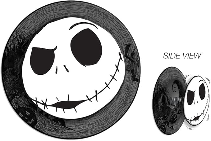 Silver Buffalo Disney The Nightmare Before Christmas Jack Skellington 3D Wall Wobbler Art, Hanging Sign Decor