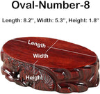 GOLDY&WENDY Oriental Solid Wood Carved Vase Plant Fishbowl Buddha Display Stand Pedestal Base
