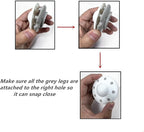 6 Pack Moth Ball Case with Adhesive Wall Sticker, Refillable Case for Moth Repellent Balls, Closet Clothes House Drawers Hanger Moth Block Case, 6cm Diameter, White, 6 Count (Pack of 1)