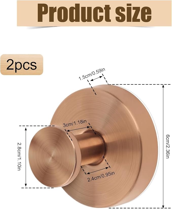 Linwnil Suction Cup Wreath Hanger，Suction Cup Hooks Hanging 10 Lbs，Waterproof Suction Cup Wreath Holder for Windows, Shower, Wreaths，Smooth Doors (Rosegold, 4 Pack)