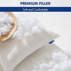 MIULEE Pillow Insert 20x20 Inch, Decorative Square Throw Pillow Inserts, Premium Fluffy Pillow Forms Sham Stuffer for Sofa Couch Living Room
