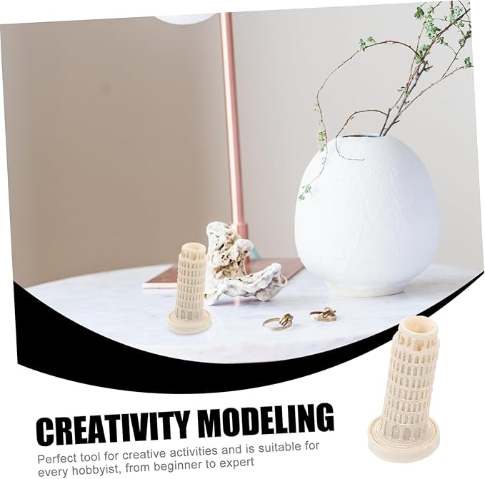 7pcs Decorative Architectural Model Miniature World-Famous Structures for Home Office and Cafe Decor Resin Building Models Including Eiffel Tower and More
