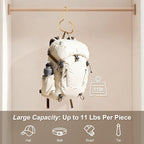 Belt Hanger for Closet, Great Space Saving Belt Hanger, Durable and Sturdy Steel Material, Smooth & Burr-Free Surface, Easy to Use, Multipurpose Closet Hangers for Storing Ties, Scarfs, Hats, 6 Pack