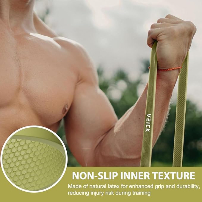 VEICK Resistance Bands for Working Out, Exercise Bands, Workout Bands, Pull Up Assistance Bands, Long Heavy Stretch Bands Set for Men Women, Power Weight Gym at Home Fitness Equipment