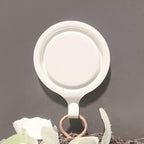 Haute Decor Attract Pinch-Free Magnetic Wreath Hanger (White) - 1 Pack - for Metal Doors and Surfaces