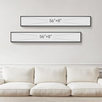 Large Framed Long Narrow Vertical Neutral Abstract Wall Art Set of 2, Beige Brown Modern Canvas Prints Paintings Artwork for Walls, Minimalist Pictures for Entryway Hallway Living Bedroom Wall Decor