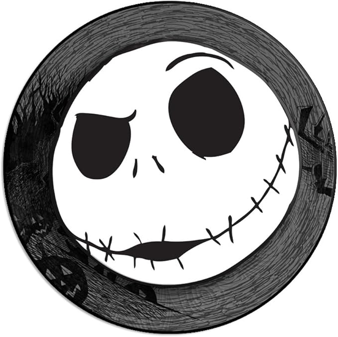 Silver Buffalo Disney The Nightmare Before Christmas Jack Skellington 3D Wall Wobbler Art, Hanging Sign Decor