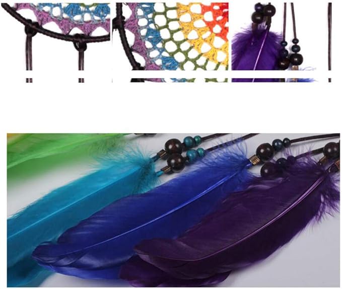 Dream Catchers for Kids, Colorful Rainbow Dream Catcher Decorations for Kids Bedroom Dreamcatcher