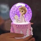 Snow Globe, Princess Snow Globes for Girls, 3.14 Inch Music Snowglobe with Automatic Snowflakes, Christmas Birthday Princess Gifts for 6 7 8 9 10 11 12+ Year Old Girls Kids (Pink)