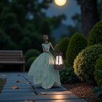 Guichifun Fairy Statues Solar Outdoor Lights - Resin Garden Figurines Decorations for Patio Yard Lawn Decor Housewarming Gardening Gifts for Women Mom 7.4 x 5.3 x 12 Inch