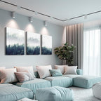 MHARTK66 Canvas Wall Art For Living Room Large Wall Decor For Bedroom Modern Office Wall Decorations Forest Landscape Paintings Farmhouse Pictures Artwork Home Decor Tree Nature 3 Panel Wall Art