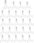 Artliving 4" Clear Plastic Stand Cookie Holder Display Stand Place Card Holder Display Easels at Weddings, Birthday Party(24 Pack)