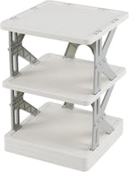 Foldable Shoes Organizer, 5-Tier Vertical Shoe Rack, Narrow Shoe Storage for Entryway, Front Door, Closet, Bedroom, Hallway