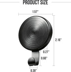 Jetec 6 Pcs Magnet Hooks Magnetic Wreath Hanger Wreath Holder for Fridge Refrigerator Metal Door Glass Door Surfaces Keys Kitchen Home Christmas Party Hanging Supplies Decoration(Silver,2.16 Inch)