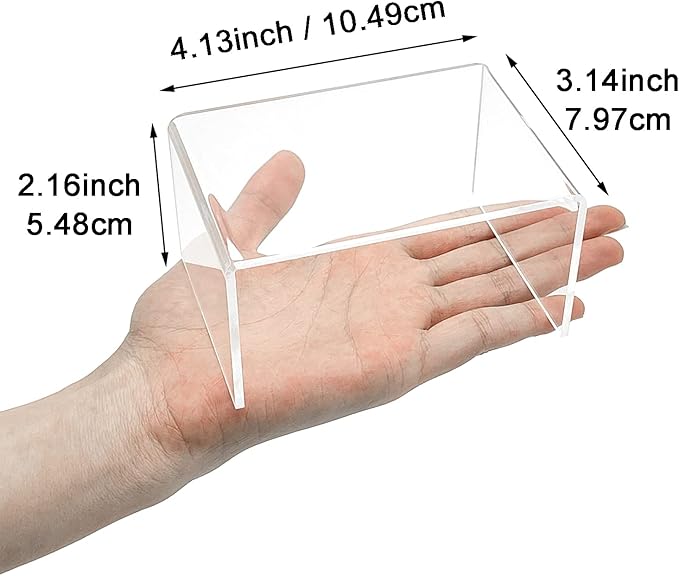 Cerpourt 8Pcs Acrylic Display Risers(6",5",4" 3") Clear Product Stand,Cupcakes Holder Dessert Display Transparent Showcase Stands, Candy Bar Risers, Acrylic Lifts Display for Figures