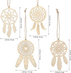 Wood Dream Catcher Ornament: 40pcs Mini Dreamcatcher Arts Craft Hanging Nursery Bedding Room Decorations Car Wall Catchers Kit