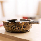 Cigar Ashtray Ash Tray,Cute Ashtray for Outside Patio Outdoor(Vintage,Bronze)