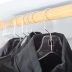 DEILSY™ Clear Plastic Hangers 25 Pack - Durable Clothes Hanger for Wardrobe Organization, Essential Plastic Hanger for Garments, Versatile Coat Hangers for Home and Retail Use