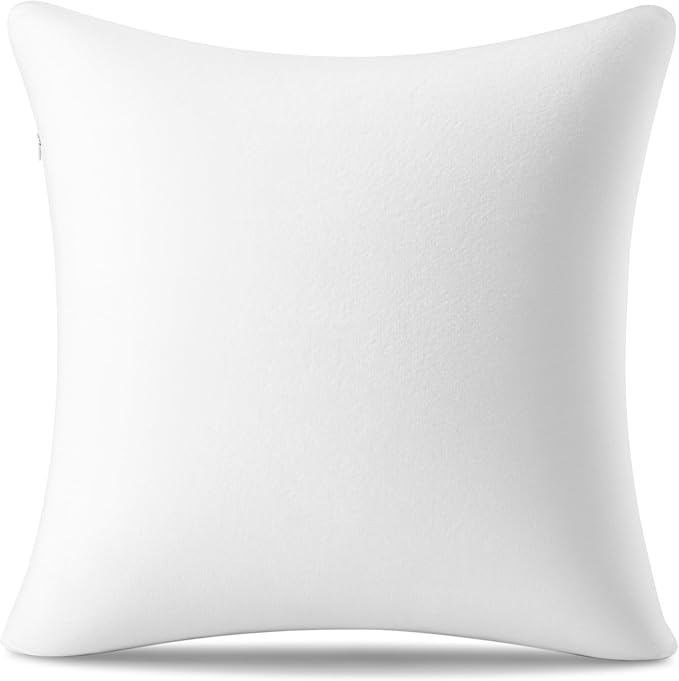 AM AEROMAX 22 ×22 Throw Pillow Memory Foam Pillow Insert - Square Accent Pillow for Decorative Cushion Bed Couch Sofa - Non-Deforming Over Time