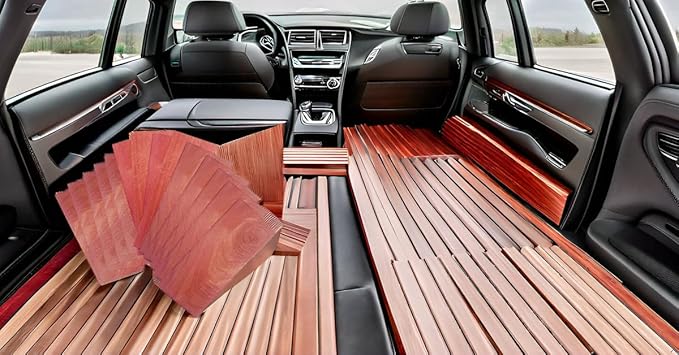 Red Cedar Blocks for Clothing, Shoes, Drawers, 14 Pieces/Box, 3.9 x 1.6 x 0.3inches/Pieces