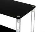 2 Tier Black Acrylic Display Riser Cupcake Stand Display Shelf for Decoration, Makeup