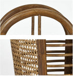 GUOYANHOME Rattan Umbrella Stand, Holding Walking Sticks - Indoor - Handmade Water Hyacinth，Wood Color，28X63CM
