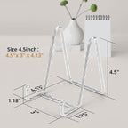 3 Pack 4.5inch YCLYC Picture Stands for Display, Silver Metal Plate Stands for Display - Decorative Plate Stand, Plate Holder Display Stand, Picture Frame Stand - Plate Display Stands for Picture Stand