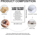 Motivational Wall Art, Inspirational Quote Wall Decor Leadership Gifts for Home Office Gym Classroom, 10 Things That Require Zero Talent Canvas Painting Artwork Posters (8 X 10 Inches, Framed)