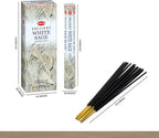 HEM White Sage Incense Sticks - 100 Count | Natural Air Purifying Aromatherapy | Calming and Cleansing Fragrance | Perfect for Meditation and Relaxation | Long-Lasting Burn