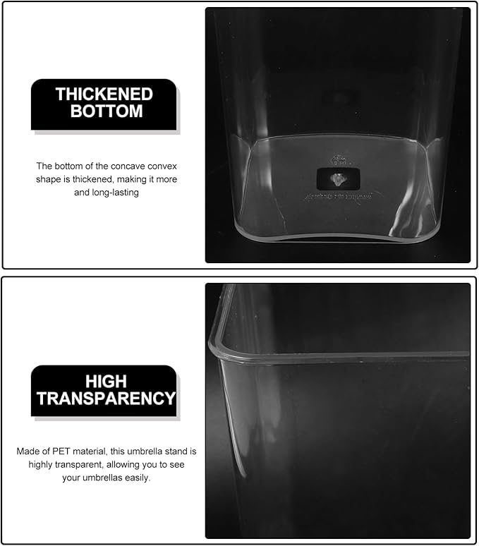 Gatuida Umbrella Stand Waterproof Umbrella Storage Bucket Home Organizer for Entryway Sturdy Plastic for Storing Rain Gear