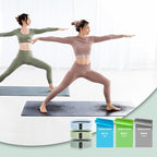 Wide Fabric Resistance Bands for Working Out, 3 Level Non-Slip Exercise Booty Bands for Women & Men Leg and Glutes with Hair Ties and Tape Measure - for Home Gym Workout, Yoga, Pilates