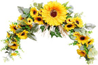Generic Artificial Swag 23 Inch Wreath Garland for Outdoor Decoration?Garlands Front Door Wreath Home Decoration, Hanging Party Indoor Window Outdoor Lintel