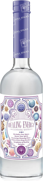 SOUL STICKS Cleansing Water 7.5 oz. Bottle for Rituals, Clearing Negative Energy and Purifying Home Spiritual Florida Water Area Deodorizer (Healing Energy)