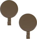 Haute Decor Attract Magnetic Wreath Hanger - 2 Pack (Matte Brown)