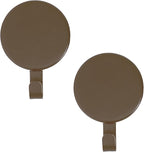 Haute Decor Attract Magnetic Wreath Hanger - 2 Pack (Matte Brown)