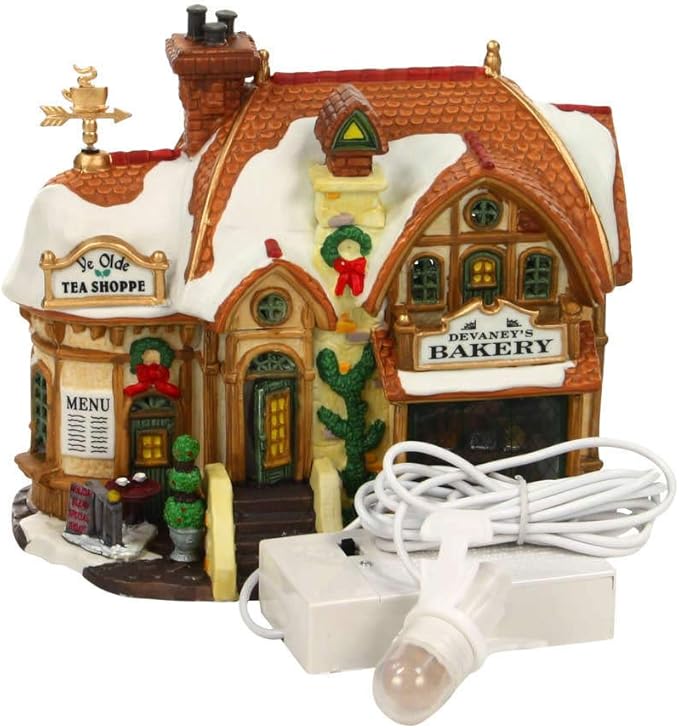 Lemax Christmas Village Devaneys Bakery Battery Operated Led - 35793