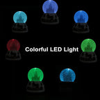 Christmas Snow Globe with LED Light Musical Snowflakes Holiday Decoration Gift, 5.9 Inch Santa Claus and Christmas Tree Water Globe.