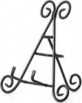 HUJI Sturdy Iron Display Stand Holder for Home Kitchen Decoration Platters, Pictures, Frames and Books. (1, 9")