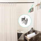 8 Packs Stainless Steel Closet Rod End Supports 1 Inch Wardrobe Bracket Heavy Duty Closet Pole Sockets Flange Rod Holder, U-Shaped with Screws, Silver