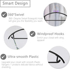 MIZGI Premium Plastic Hangers (Pack of 50) Heavyduty- Black No Shoulder Bump Suit Hangers - Space Saving Clothes,Rounded Hanger for Coat,Sweater,Jackets,Pants