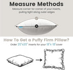QUIETSEA 18x18 Pillow Inserts, 2 Pack Down Alternative Throw Pillow Inserts, Fluffy Soft Square Decorative Pillows for Bed, Couch and Sofa