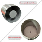 Ash Tray, Large Outdoor Ashtray with Lid, Ashtray for Outside Patio, Stainless Steel Windproof Smokeless Ash Tray for Balcony, Ashtrays for Smokers, Cigar, Home Office Decoration
